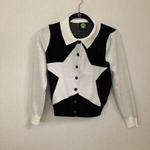 Black and White Star Cardigan